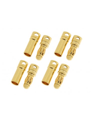 Connector Gold Plated 3.5mm (4 pairs)