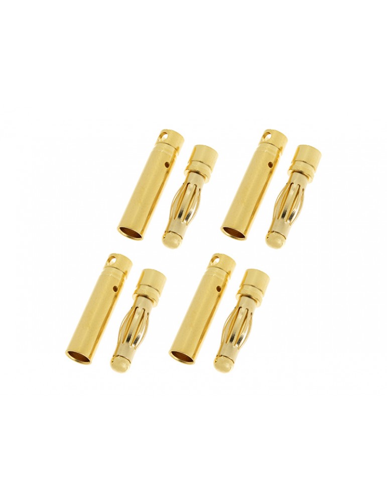 Connector Gold Plated 4.0mm Long (4 pairs)