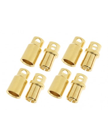 Connector Gold Plated 8.0mm (4 pairs)