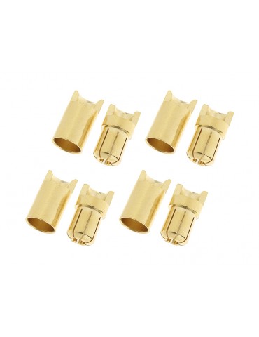 Connector Gold Plated 6.5mm (4 pairs)