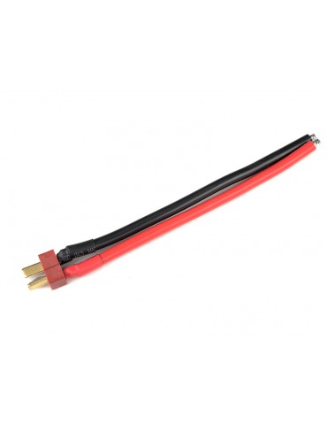 Connector Gold Plated Deans Male w/ wire 12AWG 10cm