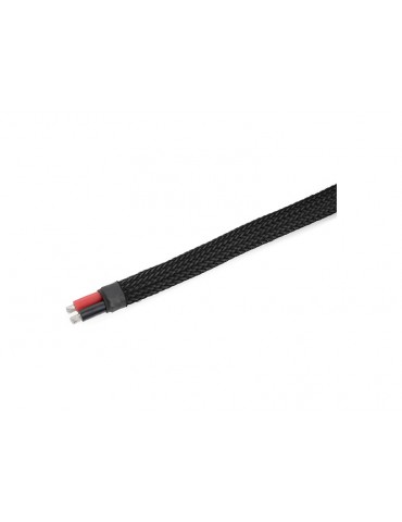 Laidų apsaugos įvorė, pinta 6 mm, juoda (1 m)