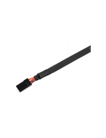 Laidų apsaugos įvorė, pinta 6 mm, juoda (1 m)