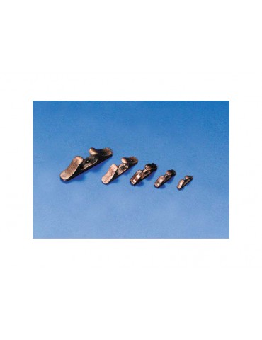 Lip brown metal 14mm (10pcs)