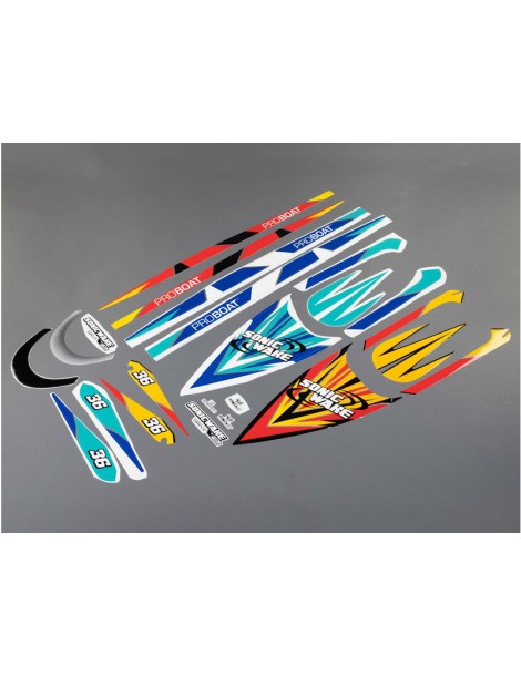 Proboat Decal Set T1/T2: Sonicwake 36 V2