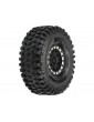 Pro-Line Wheels 1.9", Hyrax Predator Tires, Impulse H12 Black/Silver Wheels (2)