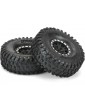 Pro-Line Wheels 1.9", Hyrax Predator Tires, Impulse H12 Black/Silver Wheels (2)