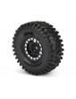 Pro-Line Wheels 1.9", Hyrax Predator Tires, Impulse H12 Black/Silver Wheels (2)