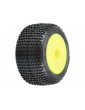 Pro-Line Wheels 1/18, Hole Shot Mini-T Tires, H8 Yellow Wheels (2)(Losi Mini-T)