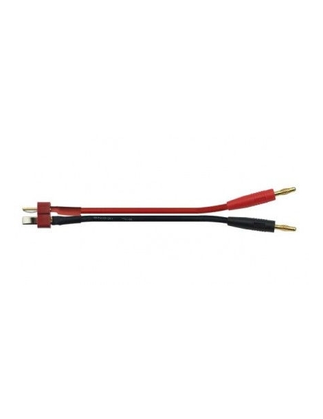 Banana 4mm - T-dean male with 16AWG 15cm cable adapter