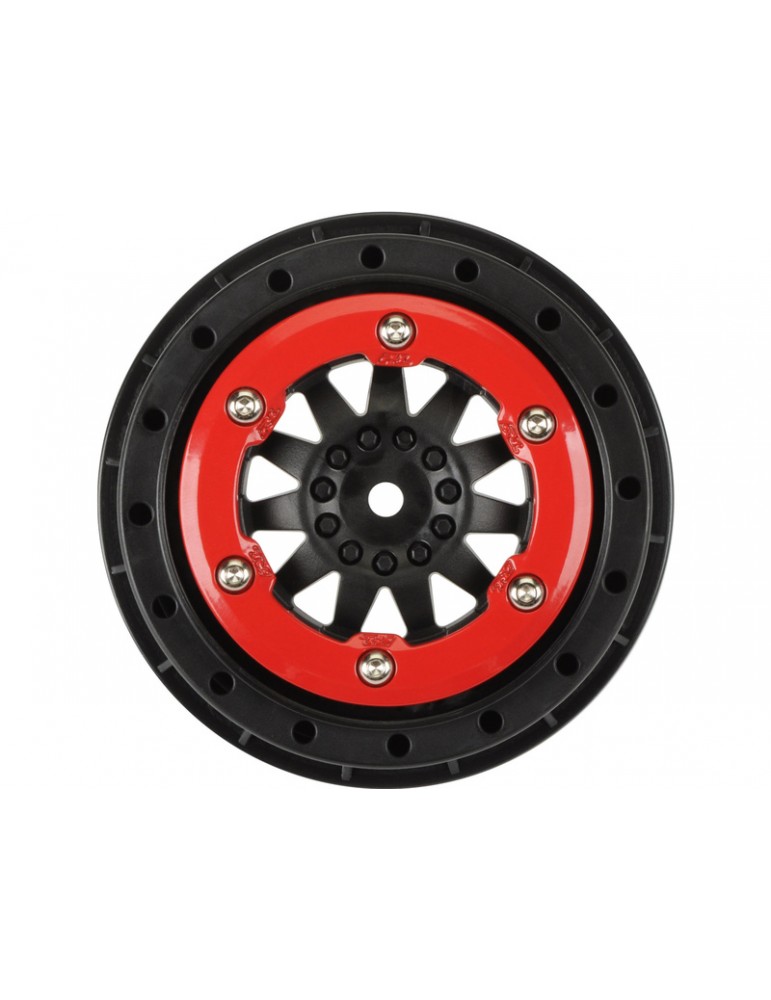Pro-Line Wheels 2.2/3.0" ProTrac F-11 H12 SC Red/Black (2)