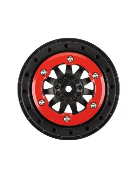 Pro-Line Wheels 2.2/3.0" ProTrac F-11 H12 SC Red/Black (2)