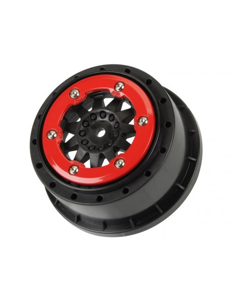 Pro-Line Wheels 2.2/3.0" ProTrac F-11 H12 SC Red/Black (2)