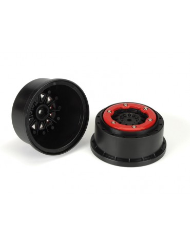 Pro-Line Wheels 2.2/3.0" ProTrac F-11 H12 SC Red/Black (2)