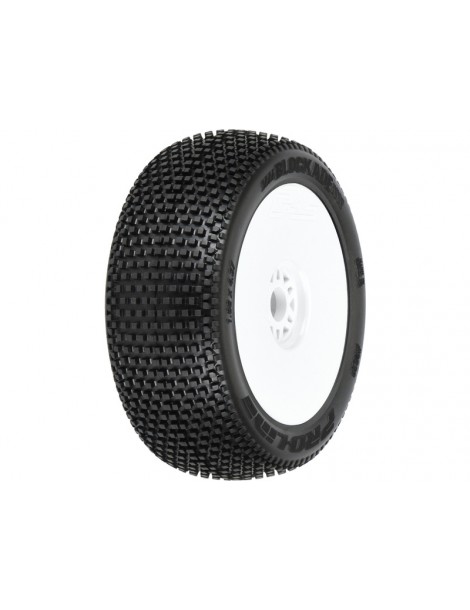 Pro-Line Wheels 3.3", Blockade S3 Buggy Tires, H17 White Wheels (2)