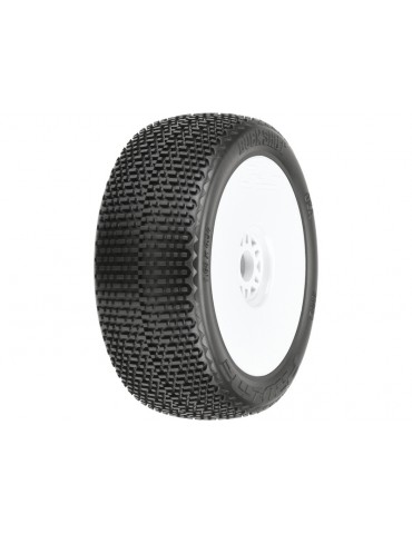 Pro-Line Wheels 3.3", Buck Shot M3 Buggy Tires, H17 White Wheels (2)