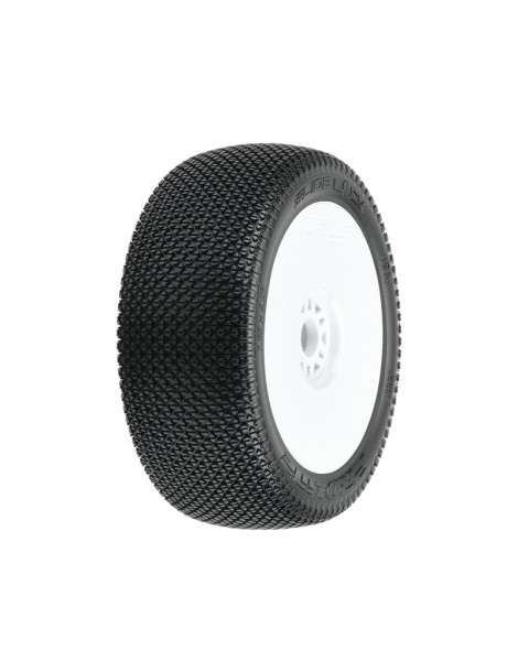 Pro-Line Wheels 3.3", Slide Lock S3 Buggy Tires, H17 White Wheels (2)