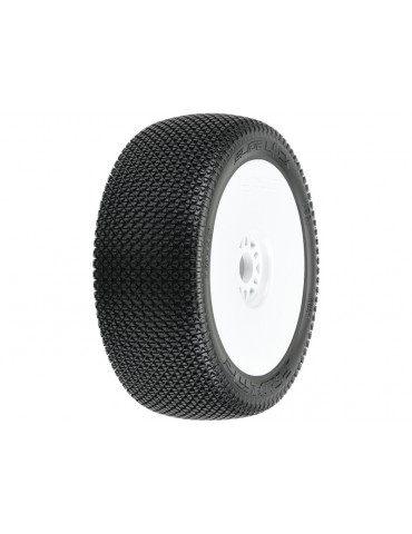 Pro-Line Wheels 3.3", Slide Lock M3 Buggy Tires, H17 White Wheels (2)
