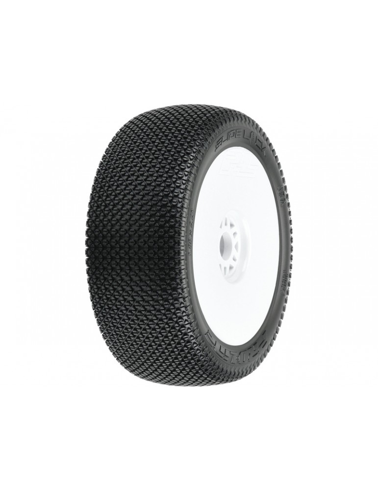 Pro-Line Wheels 3.3", Slide Lock M3 Buggy Tires, H17 White Wheels (2)
