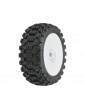 Pro-Line Wheels 3.3", Badlands MX M2 Buggy Tires, H17 White Wheels (2)