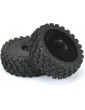 Pro-Line Wheels 3.3", Badlands MX M2 Buggy Tires, H17 Black Wheels (2)
