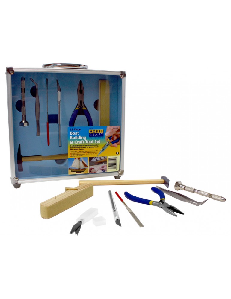 Modelcraft 12 Pce Boat Building & craft Tool Set