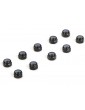 M3 Aluminum Lock Nuts, Black (10)