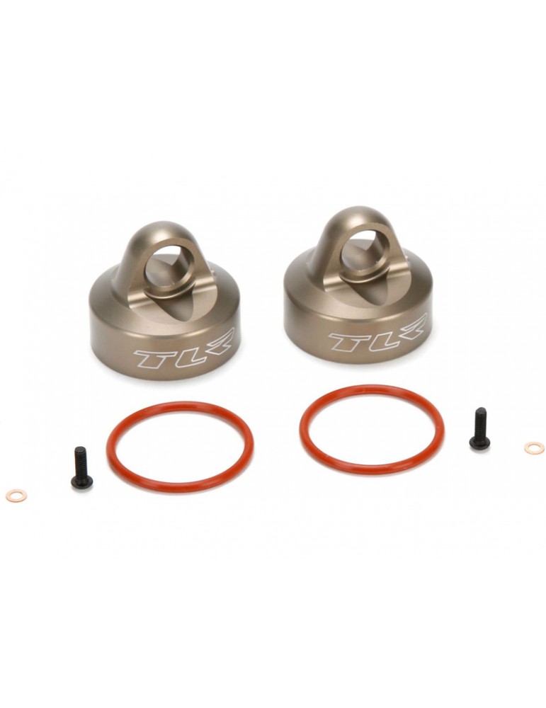 Bleeder Shock Caps, Al (2): 5T, MINI WRC