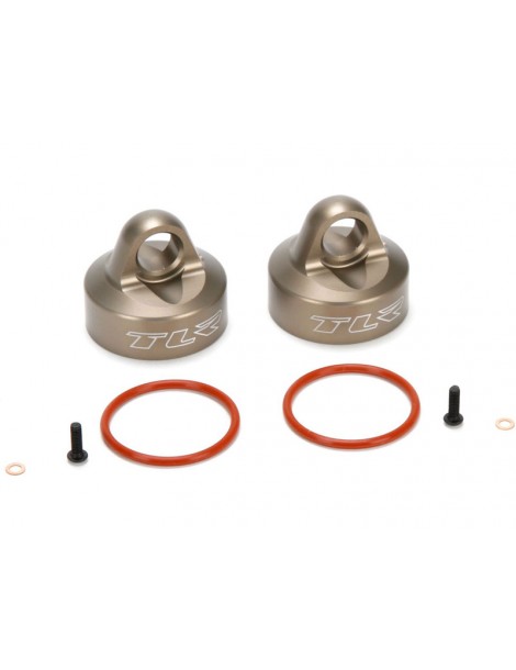 Bleeder Shock Caps, Al (2): 5T, MINI WRC
