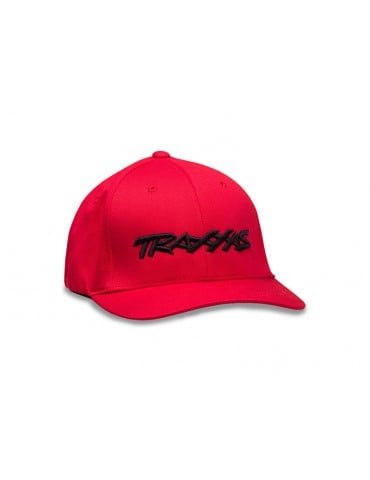 TRAXXAS kepurė su snapeliu RED LARGE/EXT