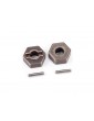 Traxxas Wheel hubs, hex (steel) (2)