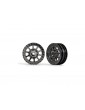 Traxxas Wheels 2.2", black chrome (2) (front)