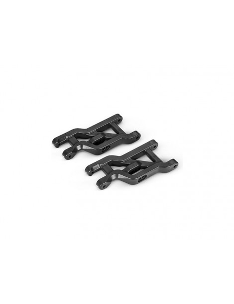 Traxxas Suspension arms, black, front, heavy duty (2)