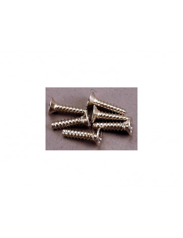 Traxxas Screws, 3x12mm countersunk self-tapping (6)