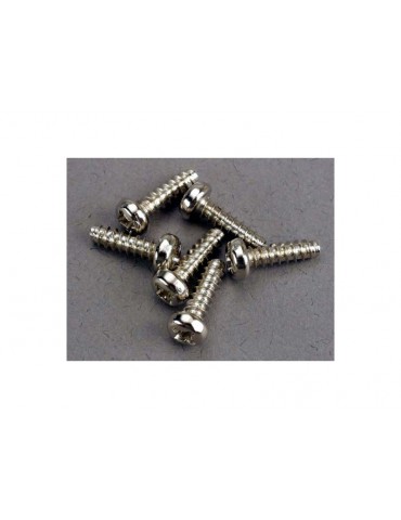 Traxxas Screws, 3x10mm roundhead self-tapping (6)