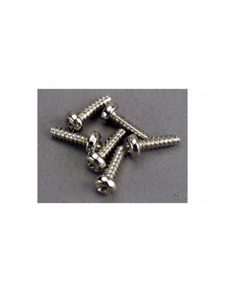 Traxxas Screws, 3x10mm roundhead self-tapping (6)