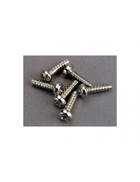 Traxxas Screws, 3x10mm roundhead self-tapping (6)