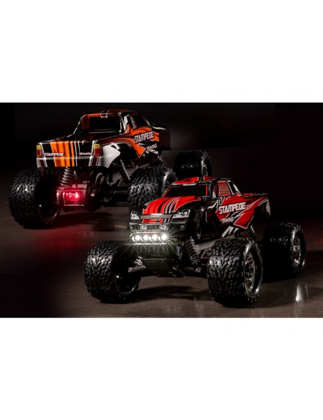 Traxxas Stampede 1:10 RTR orange with LED lights