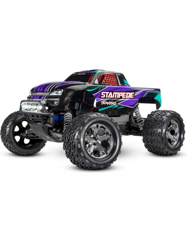 Traxxas Stampede 1:10 RTR purple with LED lights