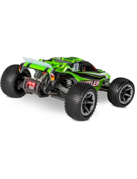 Traxxas Rustler 1:10 RTR green with LED lights