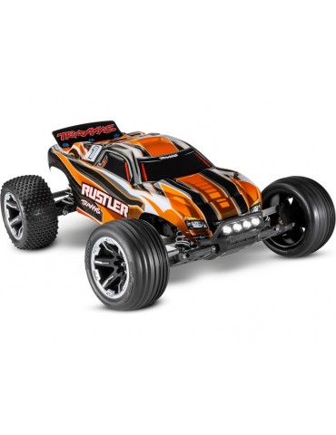 Traxxas Rustler 1:10 RTR orange with LED lights