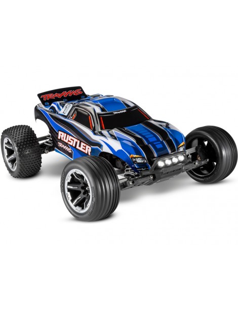 Traxxas Rustler 1:10 RTR red-black with LED lights