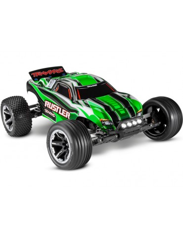 Traxxas Rustler 1:10 RTR red-black with LED lights