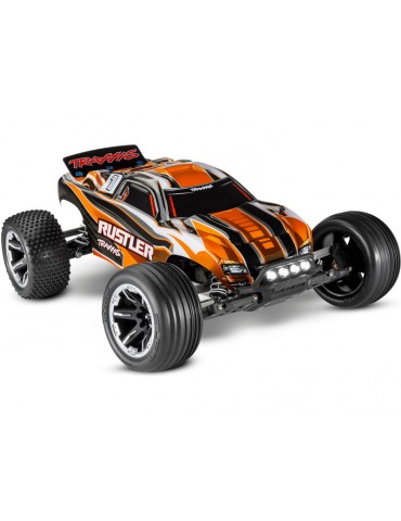 Traxxas Rustler 1:10 RTR red-black with LED lights