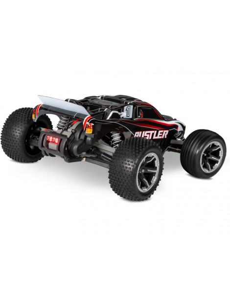 Traxxas Rustler 1:10 RTR red-black with LED lights