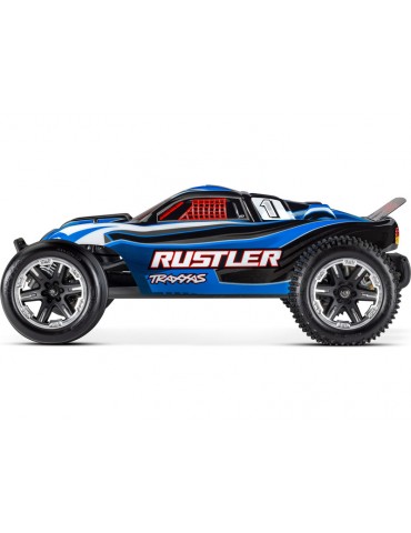 Traxxas Rustler 1:10 RTR red-black with LED lights
