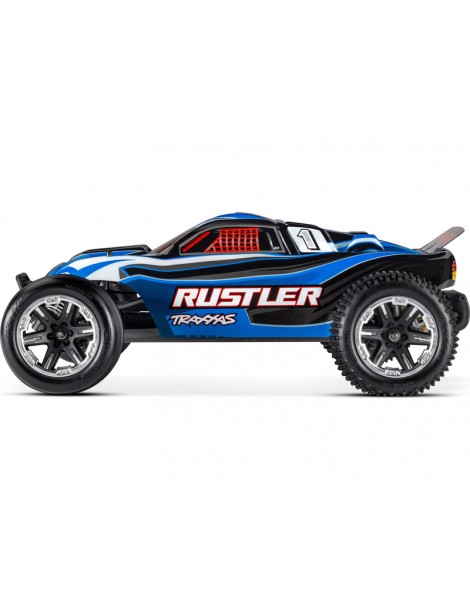 Traxxas Rustler 1:10 RTR red-black with LED lights