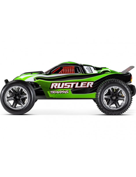 Traxxas Rustler 1:10 RTR red-black with LED lights