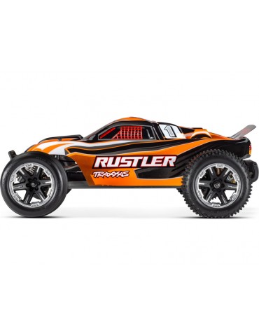 Traxxas Rustler 1:10 RTR red-black with LED lights