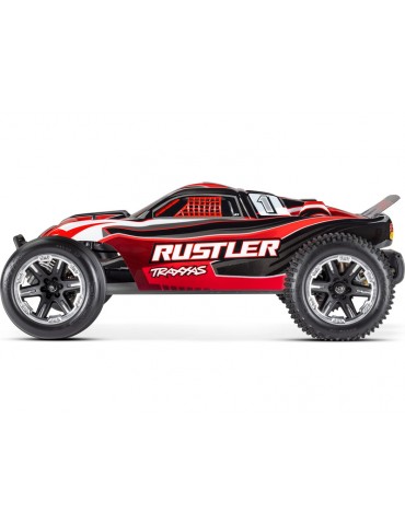 Traxxas Rustler 1:10 RTR red-black with LED lights